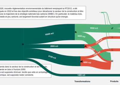 Cartographie de flux de la filière forêt bois: scénario